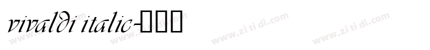 vivaldi italic字体转换
